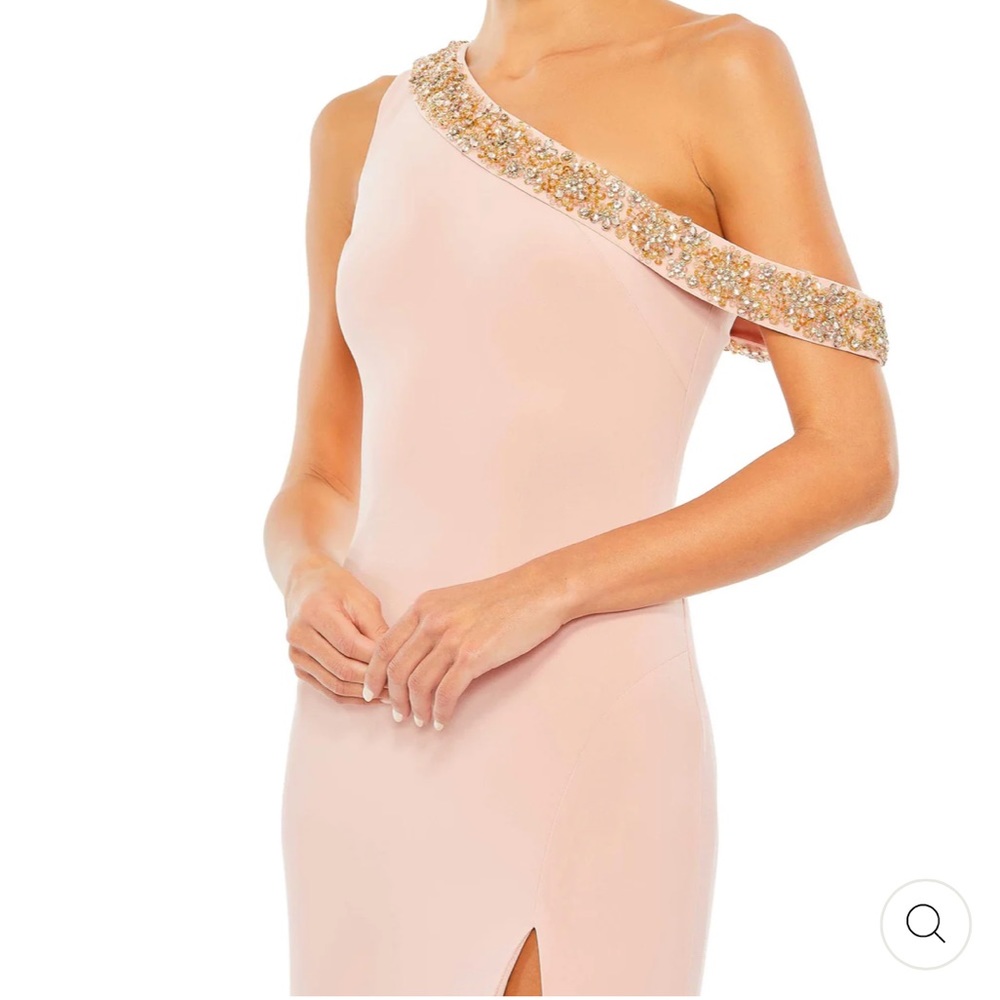Mac Duggal Beaded Drop Shoulder Jersey Gown ~ Currently on the website